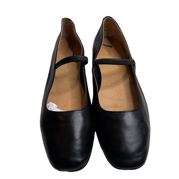 Madewell $98 The Greta Ballet Flat in Black Size 7 NN044 Leather D - Picture 3 of 11
